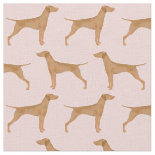 vizsla dog pink fabric