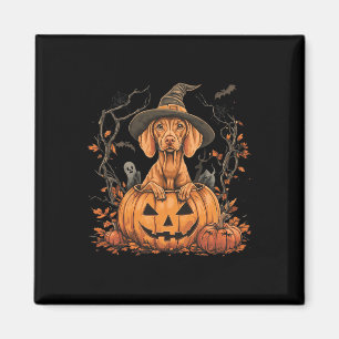 Vizsla Dog Pumpkin Halloween Thanksgiving  Magnet
