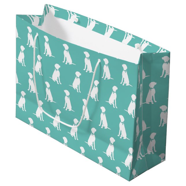 Vizsla Dog Puppy Large Gift Bag (Front Angled)