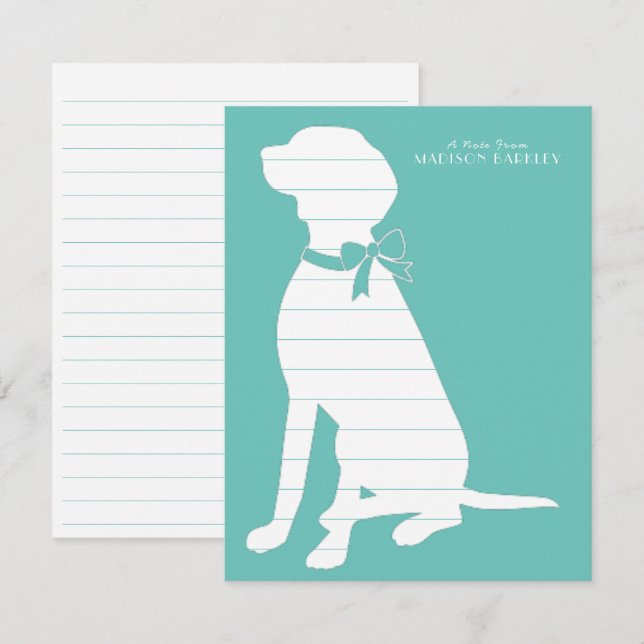 Vizsla Dog Puppy Thank You Card (Front/Back)