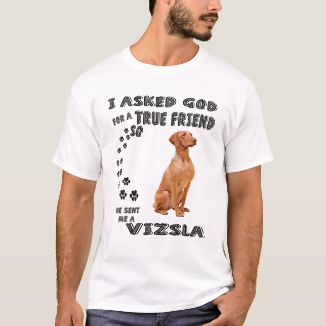 Vizsla Dog Quote Mum Dad Costume, Cute Hungarian V T-Shirt (Front)