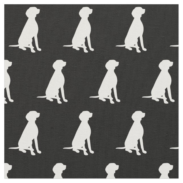 Vizsla Dog Silhouette Pet Fabric (Close Up)