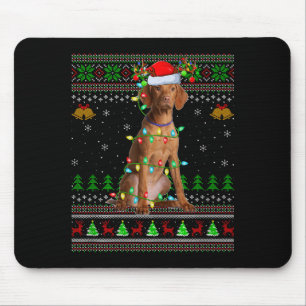 Vizsla Dog Ugly Christmas Sweaters Holiday Santa X Mouse Mat