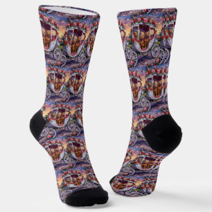 Vizsla Dog Valentine's Day Socks