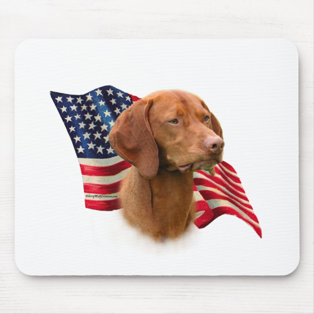 Vizsla Flag Mouse Mat (Front)