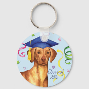 Vizsla Graduate Key Ring