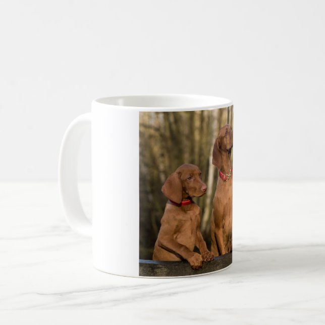 vizsla group coffee mug (Front Left)