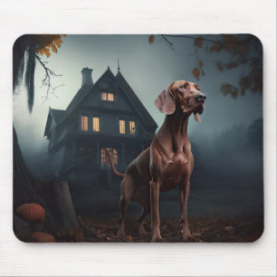 Vizsla Halloween Scary Mouse Mat