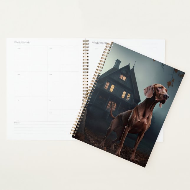 Vizsla Halloween Scary Planner (Display)