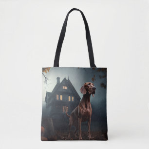 Vizsla Halloween Scary Tote Bag
