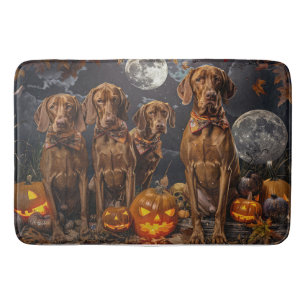 Vizsla Halloween Spooky Bath Mat