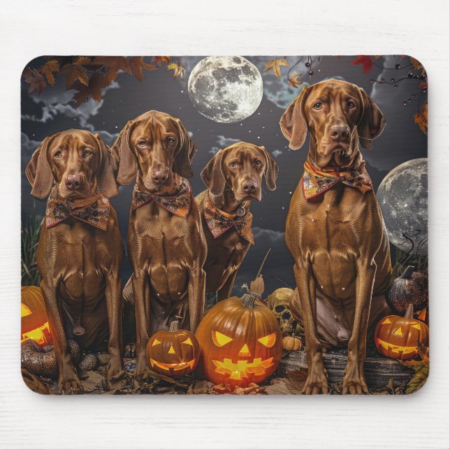 Vizsla Halloween Spooky Mouse Mat (Front)