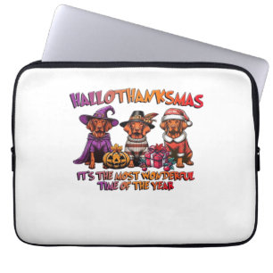 Vizsla Halloween Thanksgiving Christmas Classic T- Laptop Sleeve