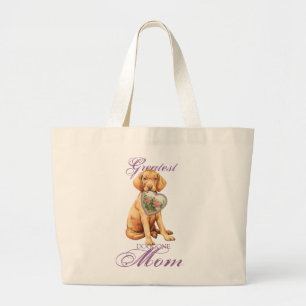 Vizsla Heart Mum Large Tote Bag