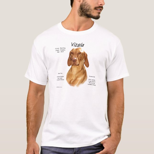 Vizsla History Design T-Shirt (Front)