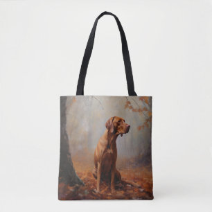 Vizsla in Autumn Leaves Fall Inspire Tote Bag