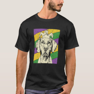 Vizsla Jester Mardi Gras Dog Mom or Dad T-Shirt