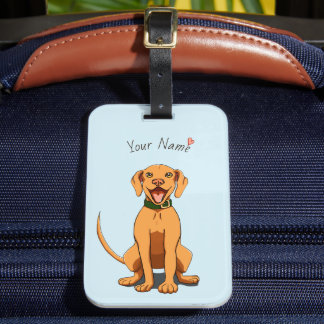 Vizsla Love Customisable Luggage Tag