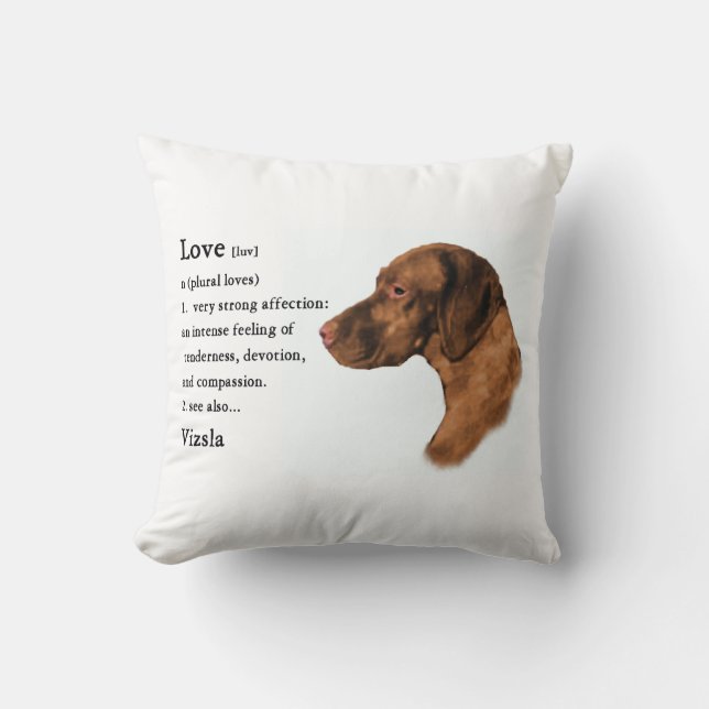 Vizsla Love Gifts Cushion (Front)