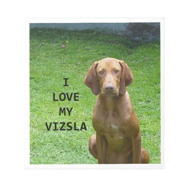 vizsla love w pic notepad (Front)