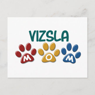 VIZSLA Mum Paw Print 1 Postcard