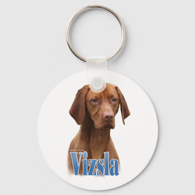 Vizsla Name Key Ring (Front)
