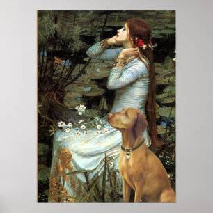 Vizsla - Ophelia Seated Poster