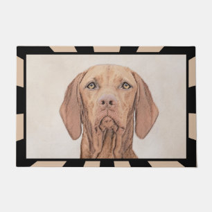 Vizsla Painting - Cute Original Dog Art Doormat