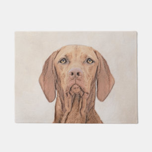 Vizsla Painting - Cute Original Dog Art Doormat