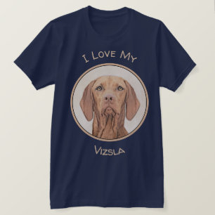 Vizsla Painting - Cute Original Dog Art T-Shirt