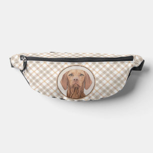 Vizsla Painting Golden Rust Cute Original Dog Art Bum Bags