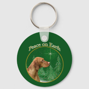 Vizsla Peace Key Ring