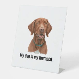Vizsla Pedestal Sign