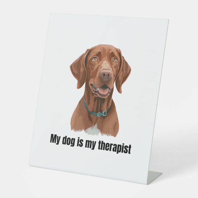 Vizsla Pedestal Sign (Front)