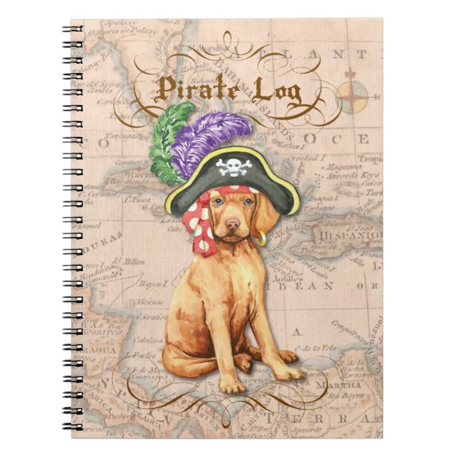 Vizsla Pirate Notebook (Front)