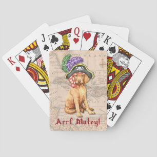 Vizsla Pirate Playing Cards