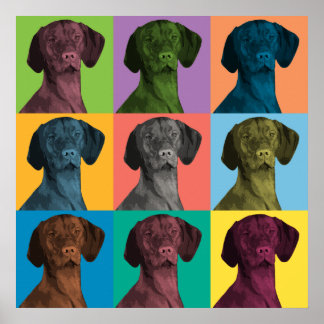 Vizsla Pop-Art Poster