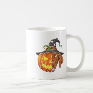 Vizsla Pumpkin Jack O Lantern Halloween Kids Mens  Coffee Mug