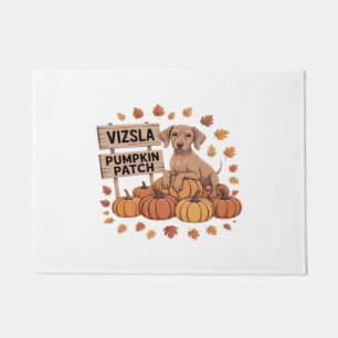 Vizsla Pumpkin Patch Dog Lovers Thanksgiving Hallo Doormat