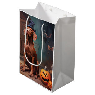 Vizsla Pumpkins Halloween Scary Medium Gift Bag
