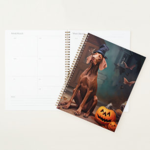 Vizsla Pumpkins Halloween Scary  Planner