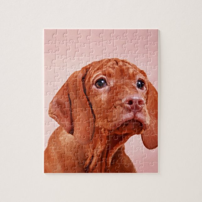Vizsla puppy- Hungarian pointer Jigsaw Puzzle (Vertical)