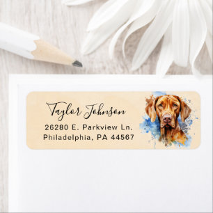 Vizsla Return Address Label