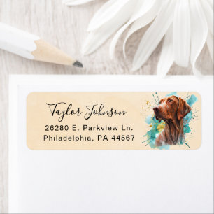 Vizsla Return Address Label