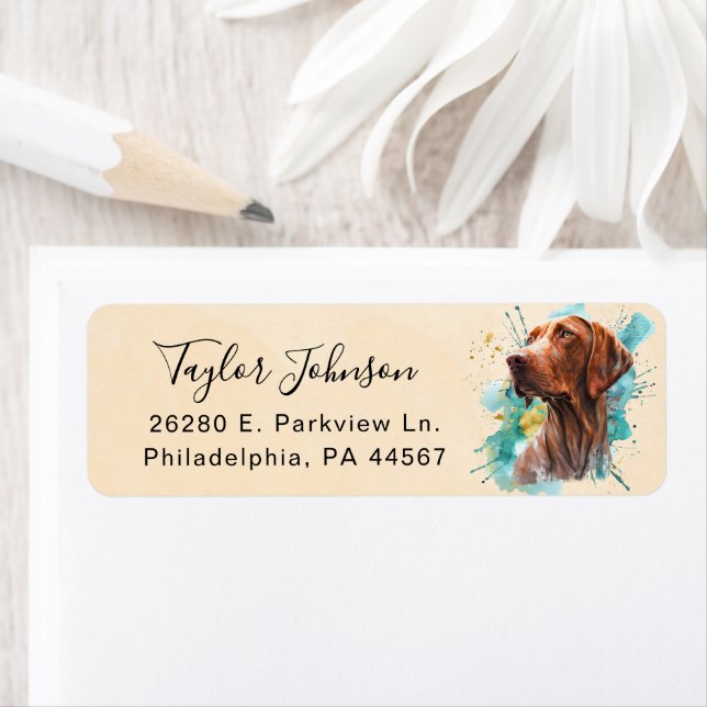 Vizsla Return Address Label (Insitu)