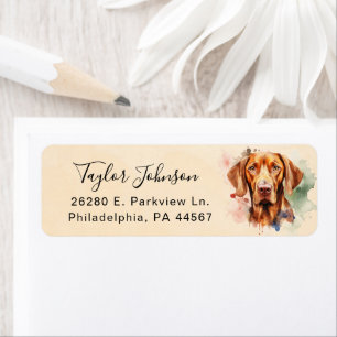 Vizsla Return Address Label