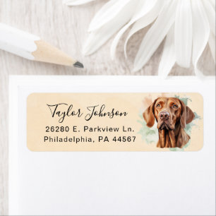 Vizsla Return Address Label