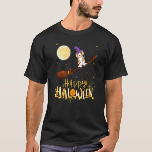 Vizsla Ride Witch Shotgun Vizsla Dog Halloween T-Shirt