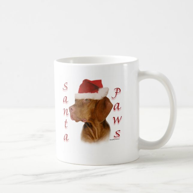 Vizsla Santa Paws Coffee Mug (Right)