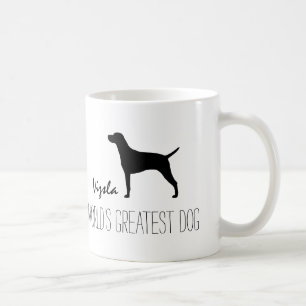 Vizsla Silhouette World's Greatest Dog Custom Coffee Mug